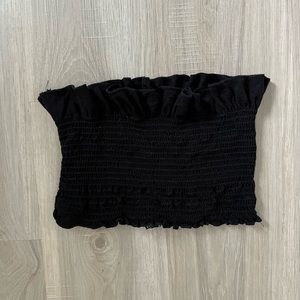 Forever 21 black ribbed tube top